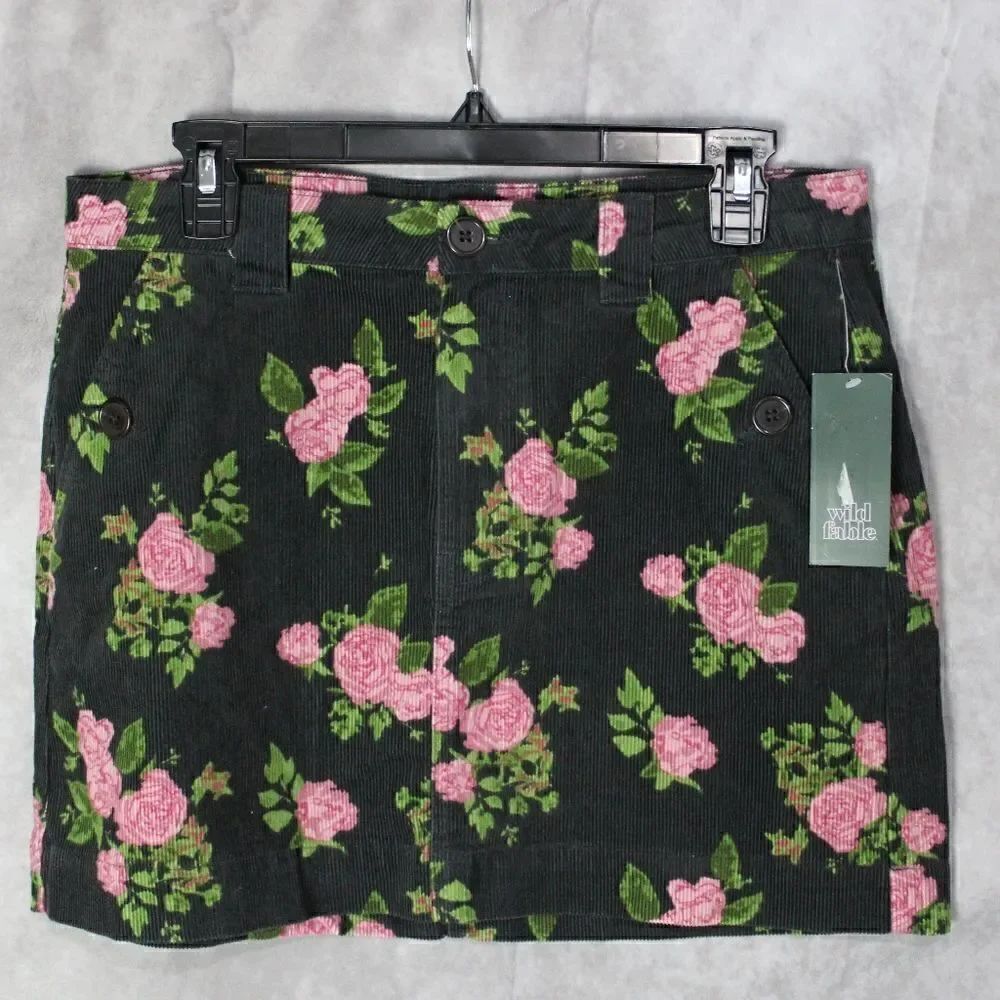 Women's High Rise Corduroy Mini Skirt Size 4